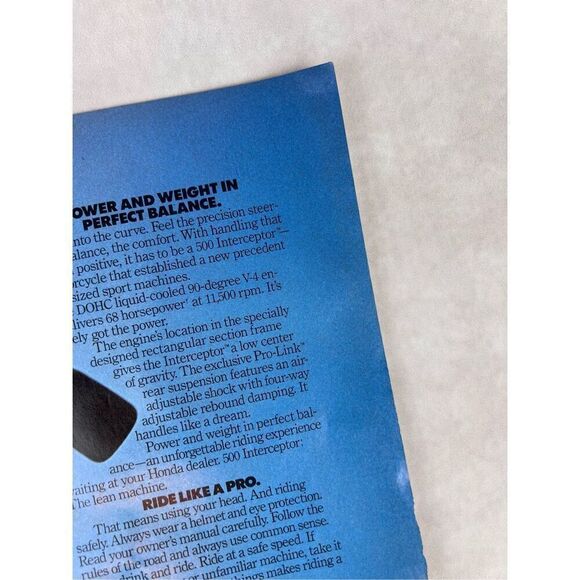 Vintage 1985 Honda Motorcycle Print-Ad - Picture 3 of 6